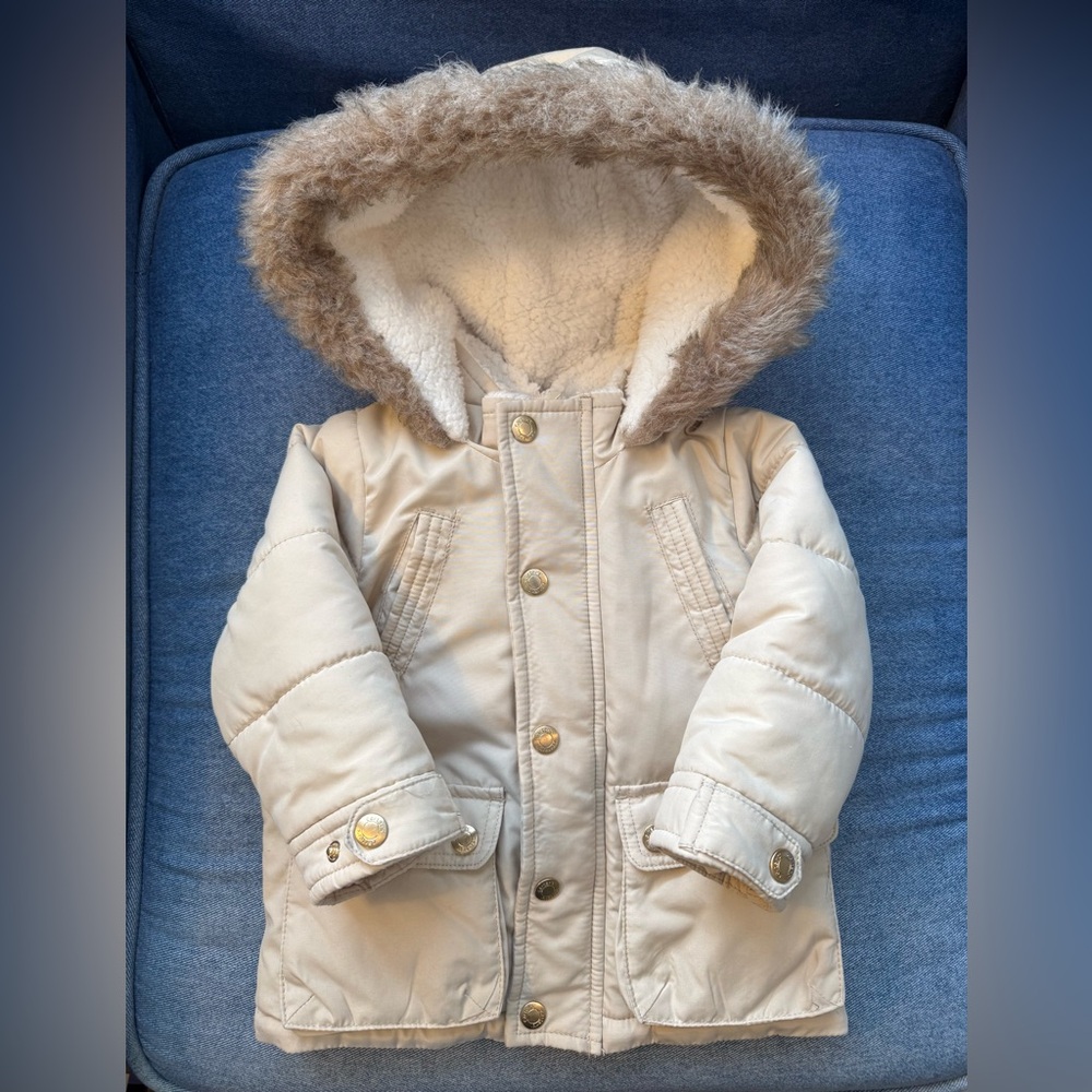 Carter's Hooded Sherpa Lined Puffer Coat